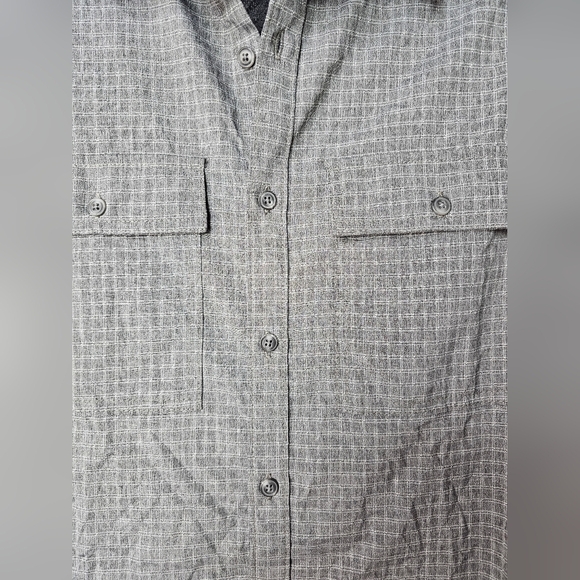 Prana Men's Garvan Long-Sleeve Button-Down Shirt, Charcoal, MED - Picture 7 of 15